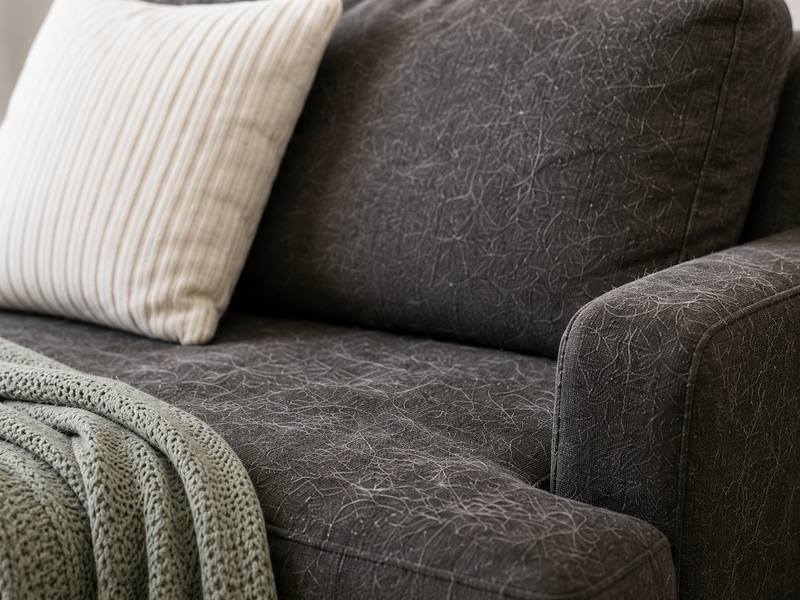 Hair on furniture